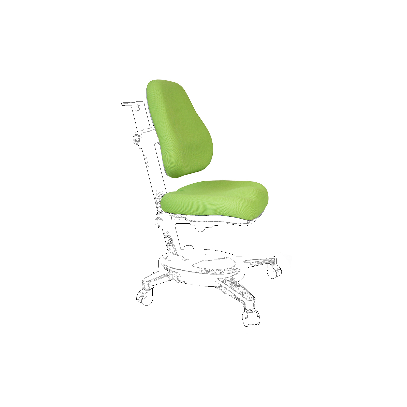 Чохол для крісла Mealux Cambridge, Onyx, Onyx Mobi зелений (Чехол KZ (Y-410/418/110))