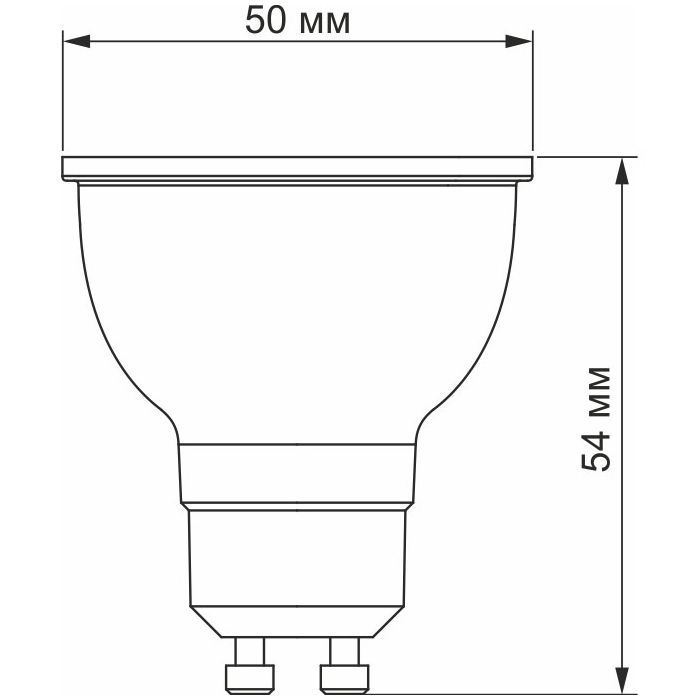 Лампочка Videx LED MR16еD 6W GU10 4100K дімерна (VL-MR16еD-06104) зображення 2