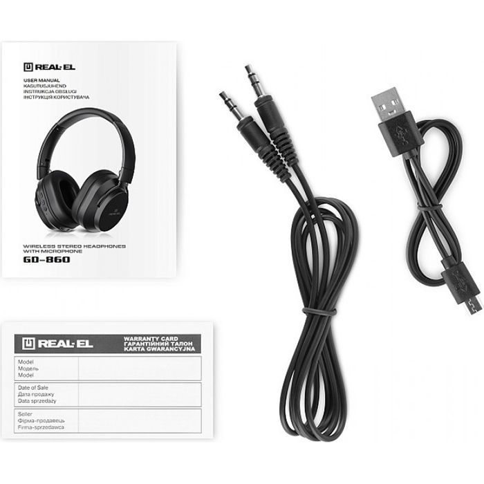 Наушники REAL-EL GD-860 Black изображение 8