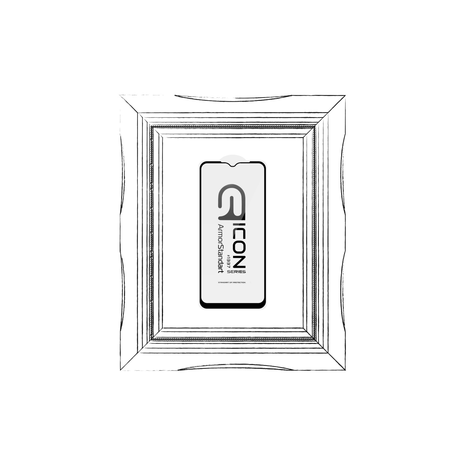 Стекло защитное Armorstandart Icon Xiaomi Redmi A2 Black (ARM66572) изображение 3