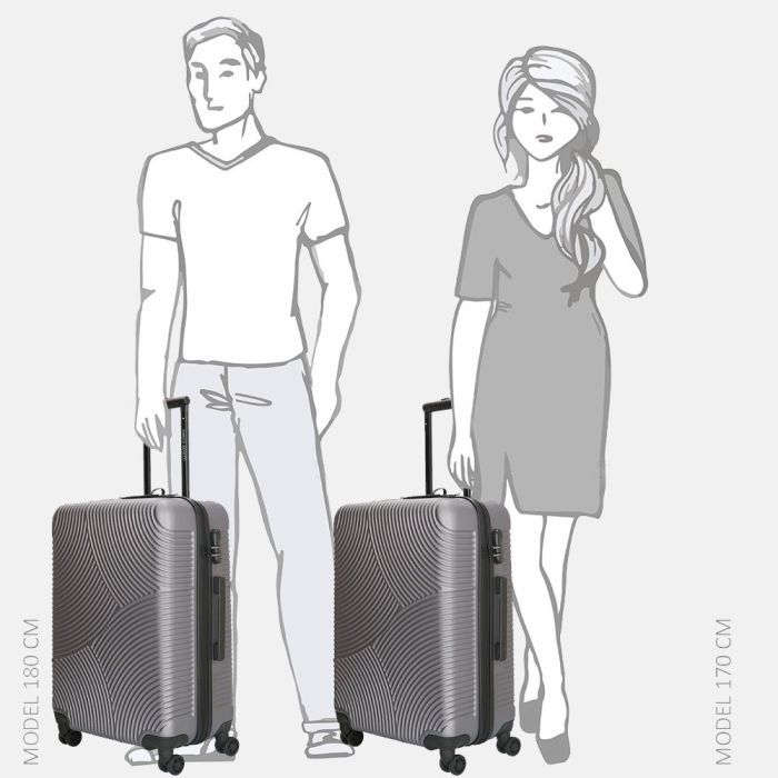 Чемодан Enrico Benetti Louisville Steel Blue M (Eb39040 088-60) изображение 6