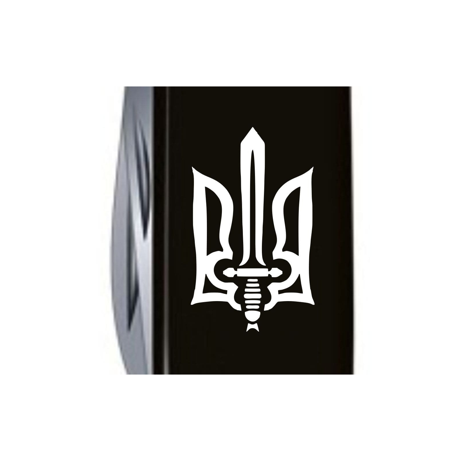 Нож Victorinox Huntsman Ukraine Black "Вогняний Тризуб" (1.3713.3_T0316u) изображение 5