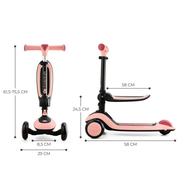 Самокат Kinderkraft Halley Rose Pink (KRHALL00PNK0000) (5902533922314) зображення 9