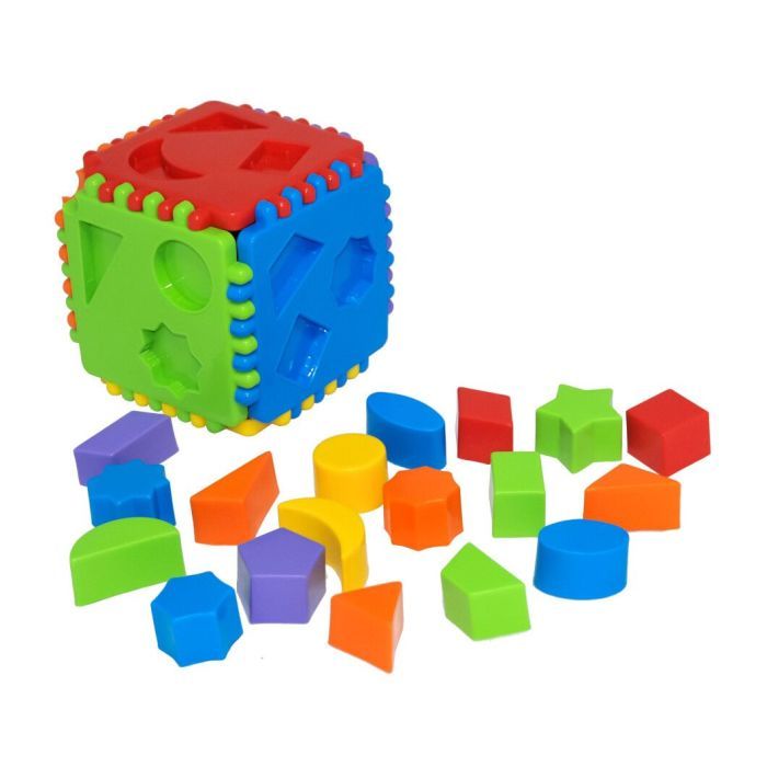 Розвиваюча іграшка Tigres сортер Educational cube 64 елемента (39781) зображення 2