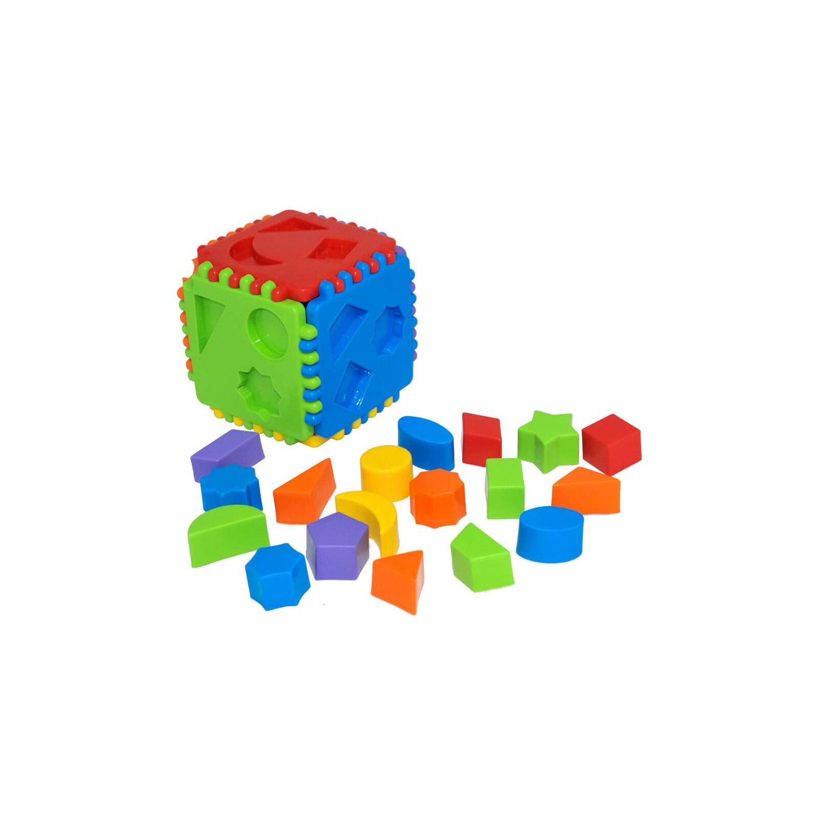Развивающая игрушка Tigres сортер Educational cube 64 элемента (39781) изображение 2
