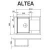 Мойка кухонная GRANADO ALTEA grafito (gr1309) изображение 8