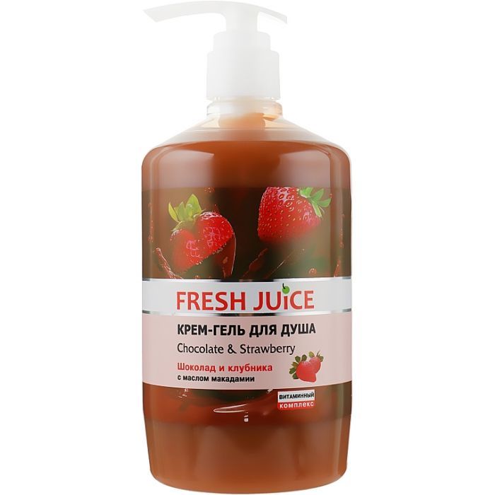 Гель для душу Fresh Juice Chocolate & Strawberry 400 мл (4823015936081)