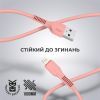 Дата кабель USB 2.0 AM to Lightning 1.0m AR88 2.4A peach Armorstandart (ARM65286) изображение 2