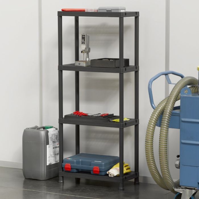 Стеллаж Plastmeccanica Universal Vent пластиковый 4 полки 60х30х138 см черный (5136) изображение 3