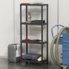 Стеллаж Plastmeccanica Universal Vent пластиковый 4 полки 60х30х138 см черный (5136) изображение 3