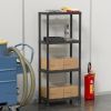 Стеллаж Plastmeccanica Universal Vent пластиковый 4 полки 60х30х138 см черный (5136) изображение 4