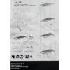 Стеллаж Plastmeccanica Universal Vent пластиковый 4 полки 60х30х138 см черный (5136) изображение 8