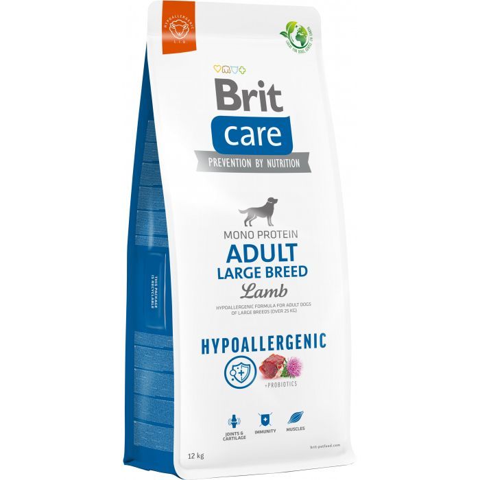 Сухий корм для собак Brit Care Dog Hypoallergenic Adult Large Breed з ягням 3 кг (8595602559084)