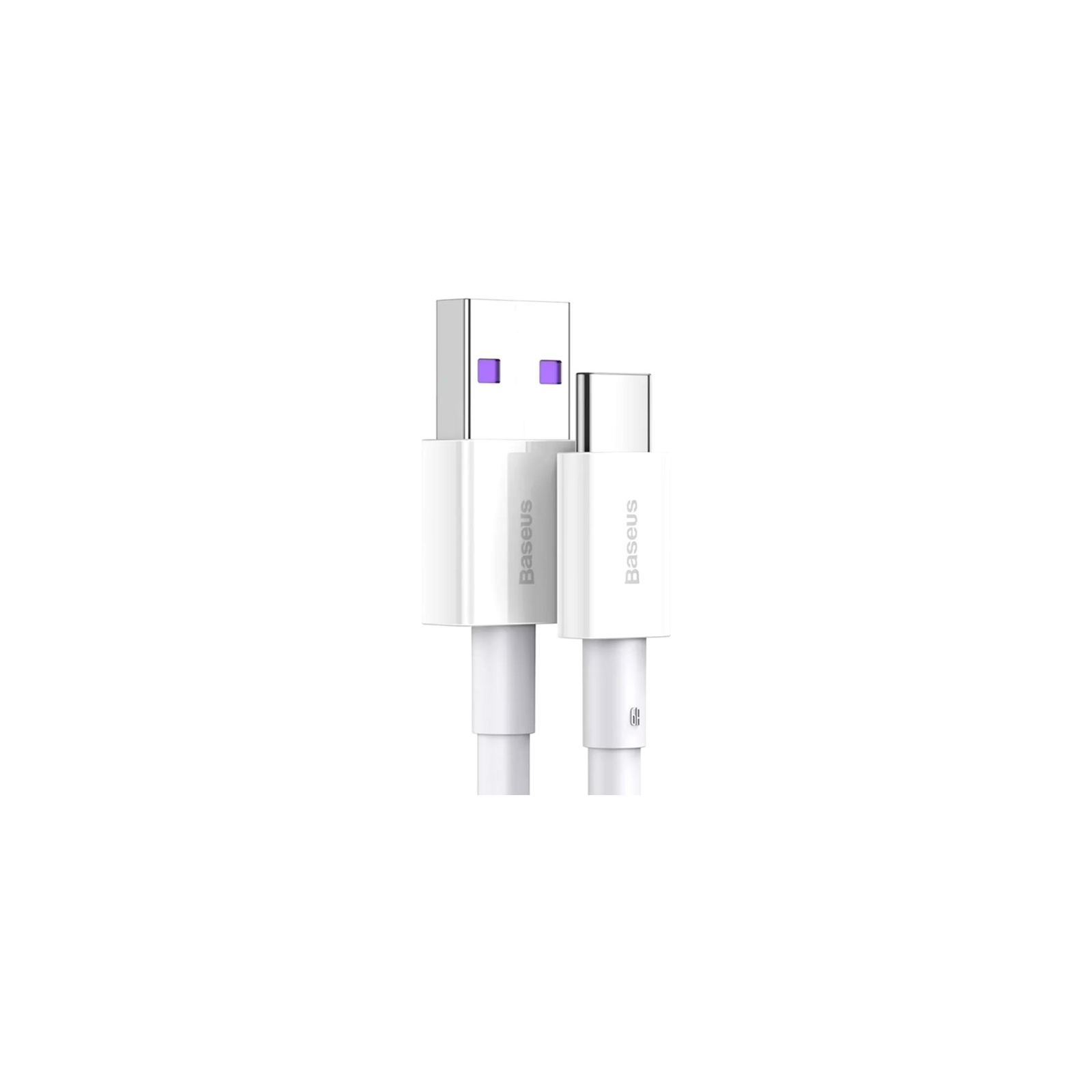 Дата кабель USB 2.0 AM to Type-C 2.0m 3A White Baseus (CATYS-A02) изображение 3