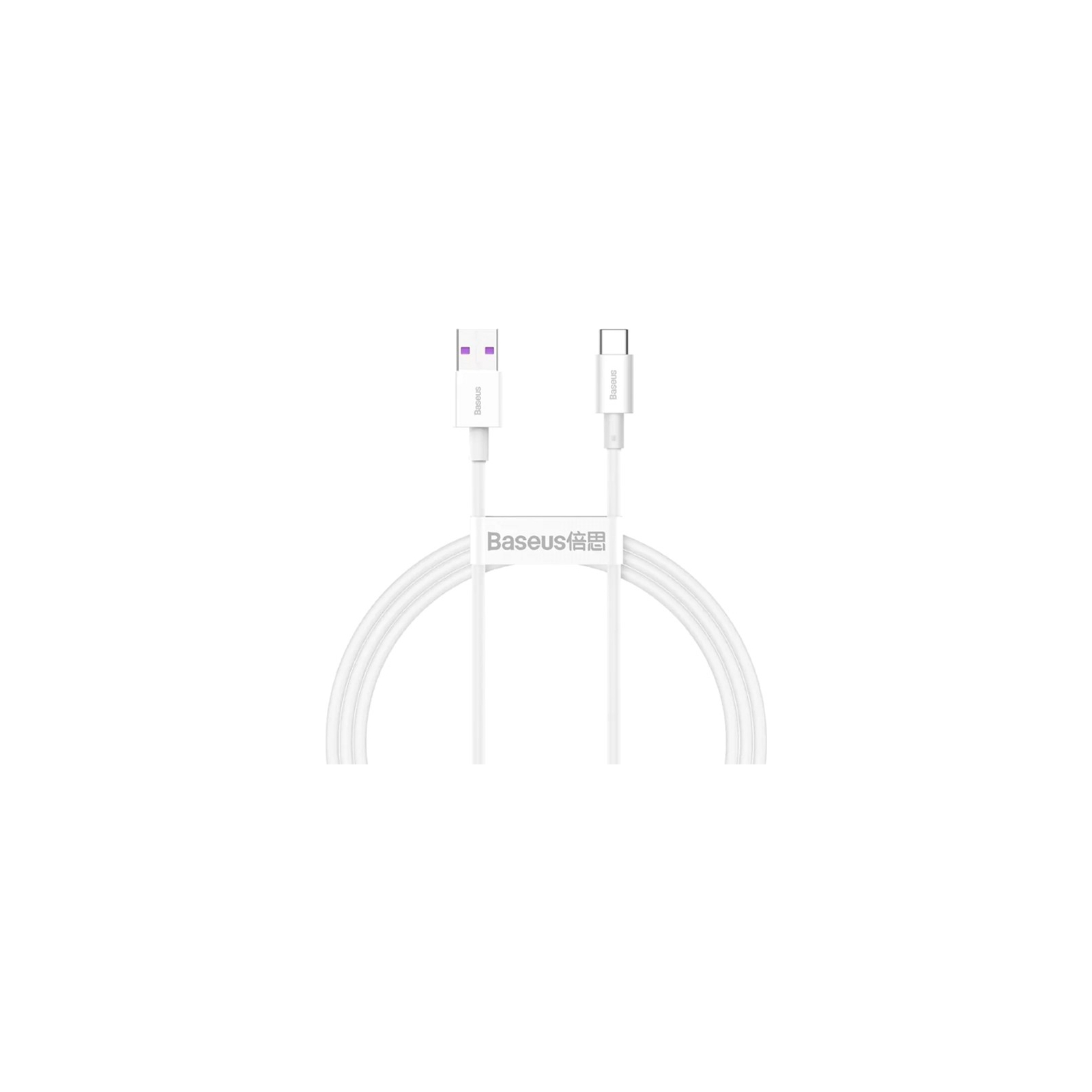 Дата кабель USB 2.0 AM to Type-C 1.0m 3A White Baseus (CATYS-02)
