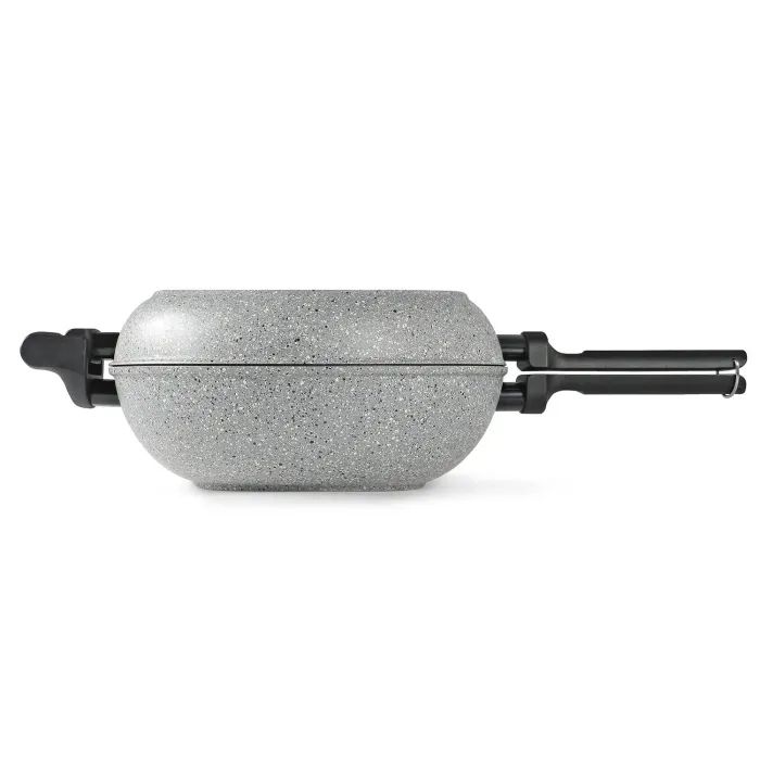 Сковорода Flonal Dura Induction Rocky Twins 28 см подвійна з решіткою (RKIWP2830) изображение 4
