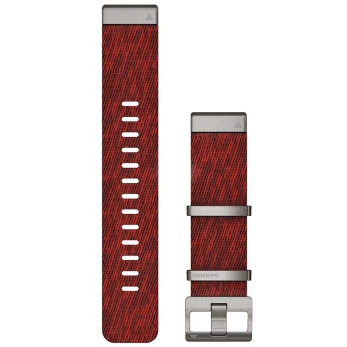 Ремешок для смарт-часов Garmin MARQ, QuickFit 22m, Jacquard Weave Nylon Strap, Red (010-12738-22)