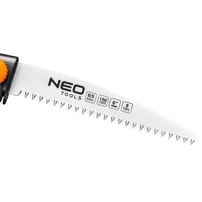Ножовка Neo Tools 150мм, висувне полотно, 3D зуби, сталь 65Mn (42-100) изображение 2