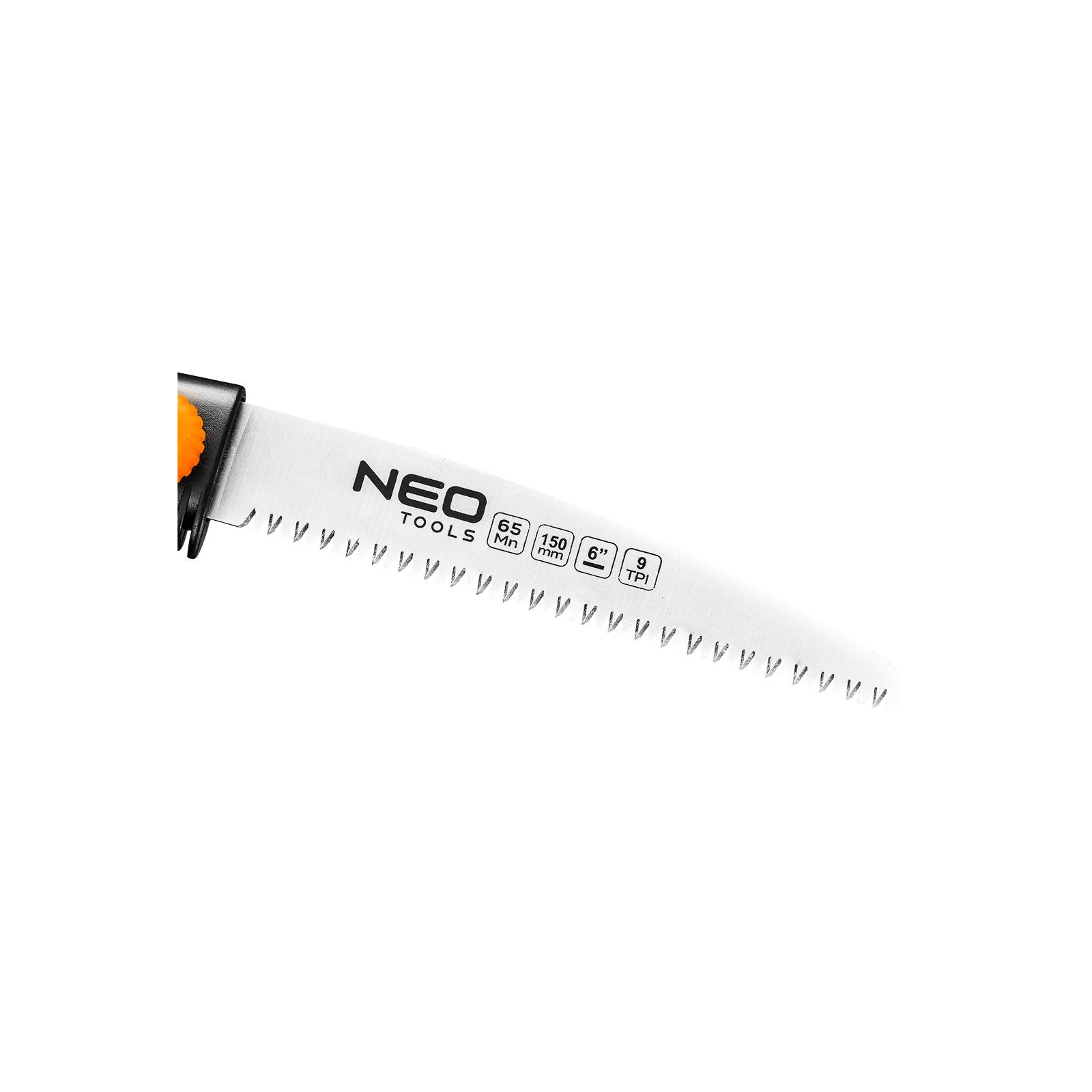 Ножівка Neo Tools 150мм, висувне полотно, 3D зуби, сталь 65Mn (42-100) зображення 2