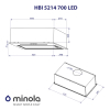 Витяжка кухонна Minola HBI 5214 WH 700 LED зображення 10