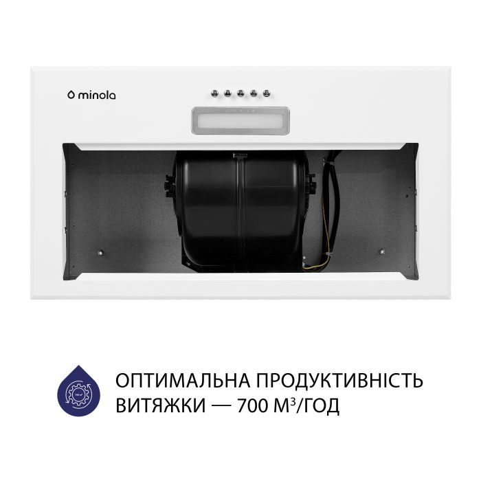 Витяжка кухонна Minola HBI 5214 WH 700 LED зображення 5