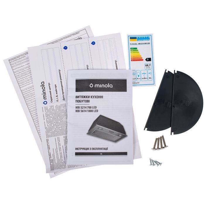 Витяжка кухонна Minola HBI 5214 WH 700 LED зображення 9