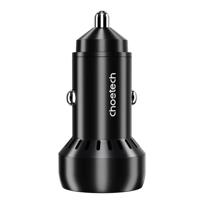 Зарядное устройство Choetech USB-C+USB-A 60W QC3.0/PD/PPS black (TC0014-BK) изображение 2