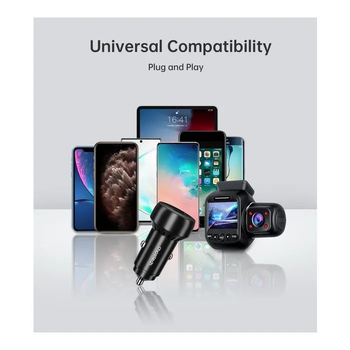 Зарядное устройство Choetech USB-C+USB-A 60W QC3.0/PD/PPS black (TC0014-BK) изображение 8