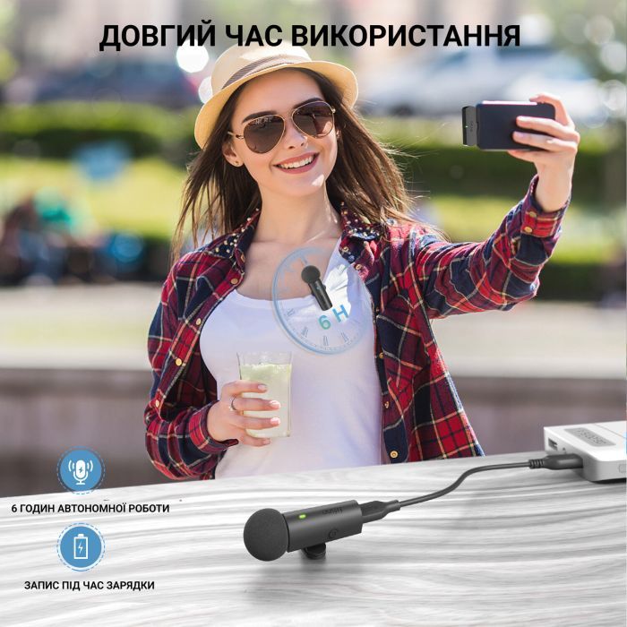 Мікрофон Fifine M8 Wireless (M8) зображення 9