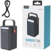 Батарея універсальна Choetech 50000mAh, PD/3.0/65W, QC/3.0/18W, USB-C, 3*USB-A, mirco USB, LED Light (B664-CCBE) зображення 3