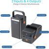 Батарея універсальна Choetech 50000mAh, PD/3.0/65W, QC/3.0/18W, USB-C, 3*USB-A, mirco USB, LED Light (B664-CCBE) зображення 4