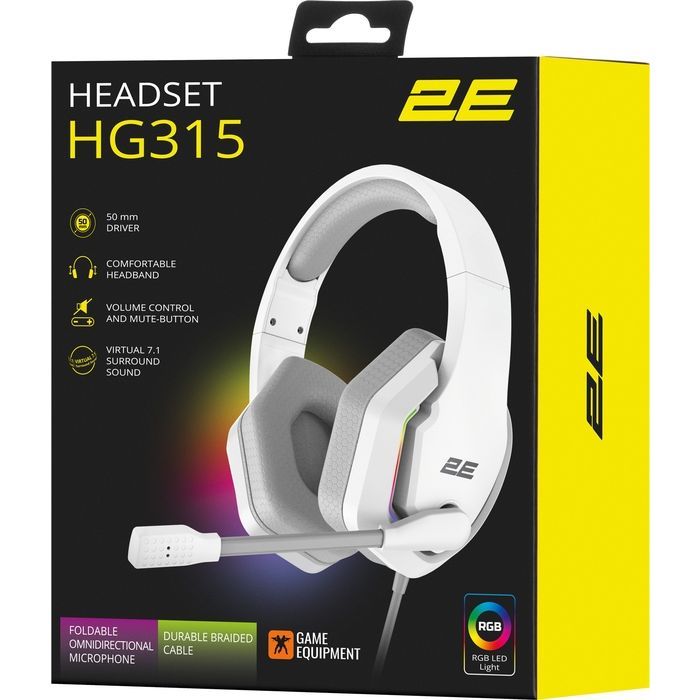 Наушники 2E Gaming HG315 RGB USB 7.1 Pink (2E-HG315PK-7.1) изображение 9