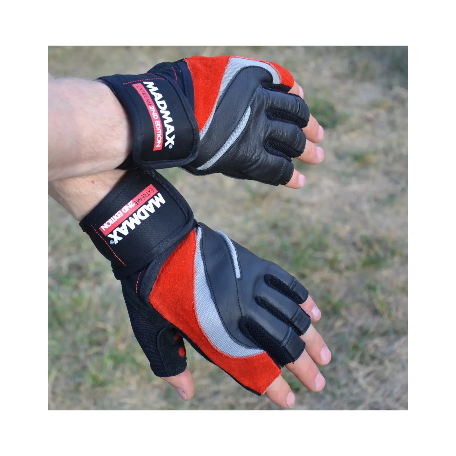 Перчатки для фитнеса MadMax MFG-568 Extreme 2nd edition Black/Red M (MFG-568_M) изображение 6