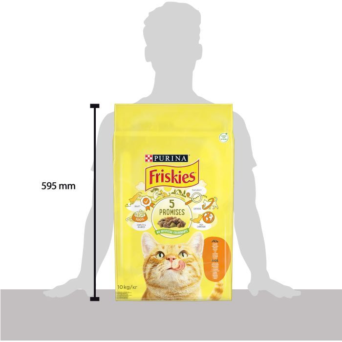 Сухой корм для кошек Purina Friskies с курицей и овощами 10 кг (5997204505101) изображение 4