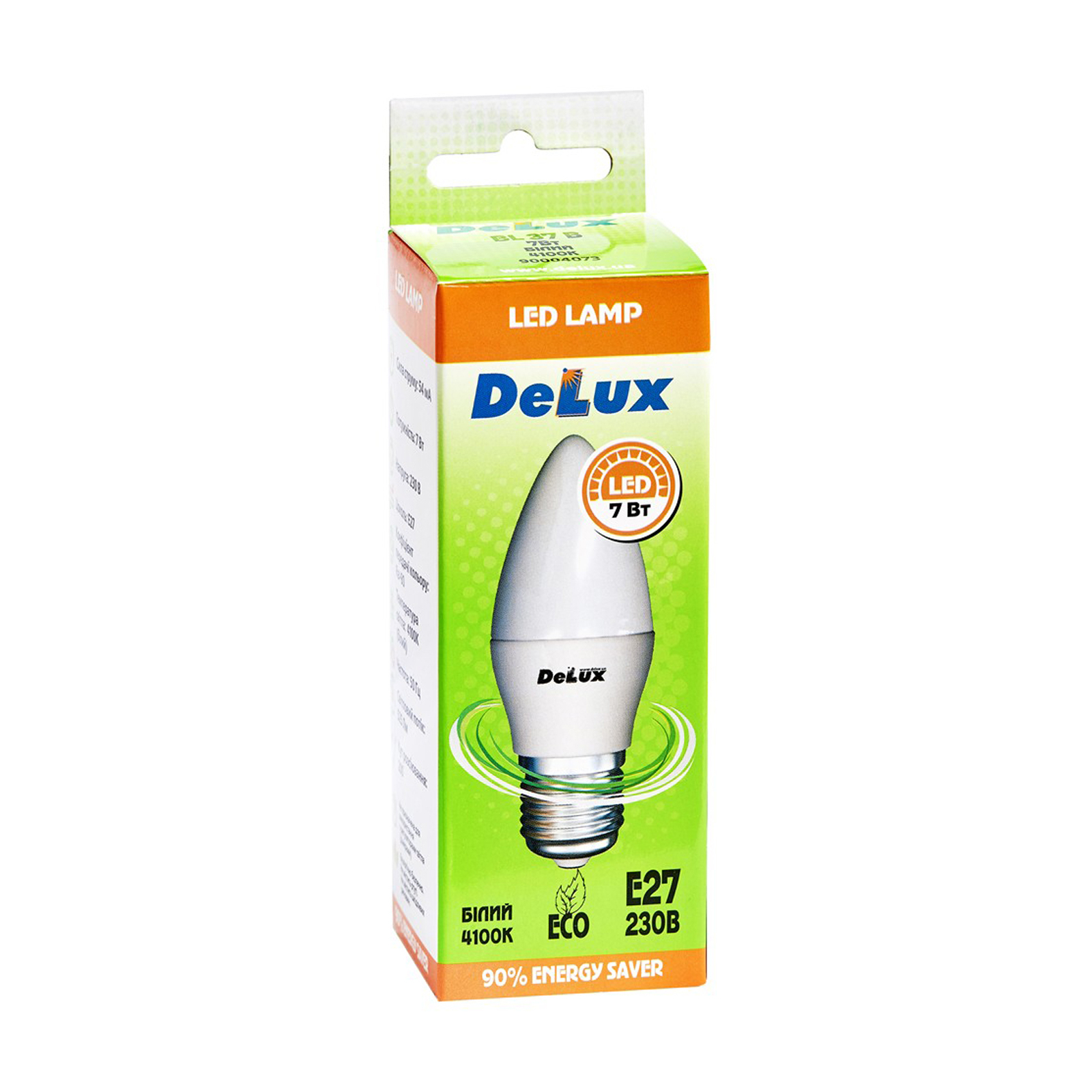 Лампочка Delux BL37B 7Вт 4100K 220В E27 (90011756) изображение 2