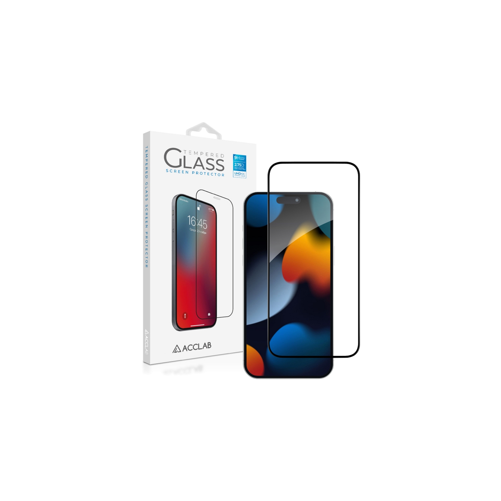Стекло защитное ACCLAB Full Glue Apple iPhone 15 (1283126575228) изображение 2