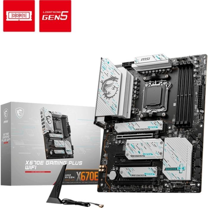 Материнська плата MSI X670E GAMING PLUS WIFI зображення 5