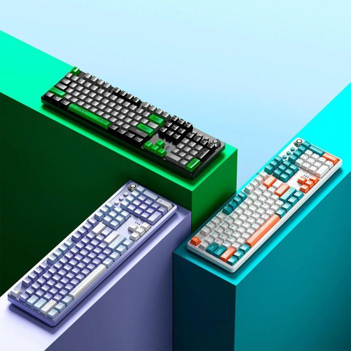 Клавиатура Aula F2088 Pro Mechanical White/Violet + 9 Purple keys KRGD Blue USB UA (6948391234915) изображение 4