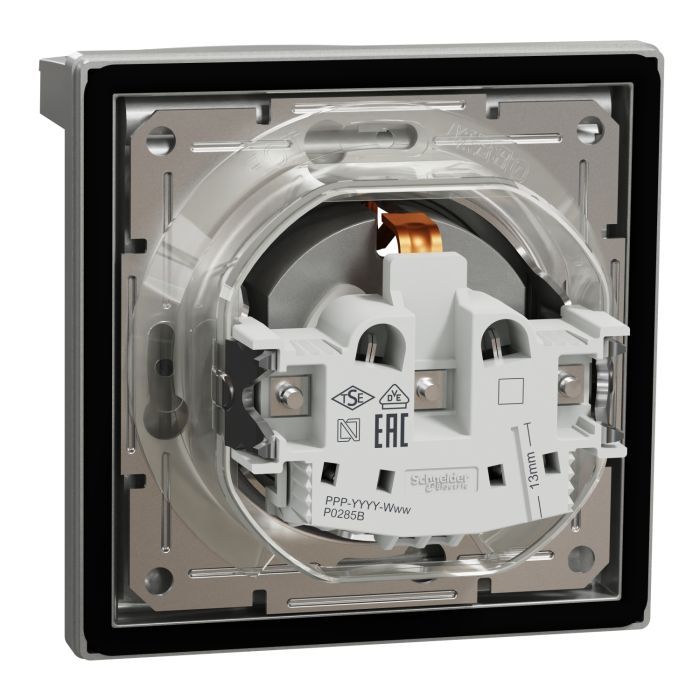 Розетка Schneider Electric ASFORA IP44, антрацит (EPH3100371) изображение 7