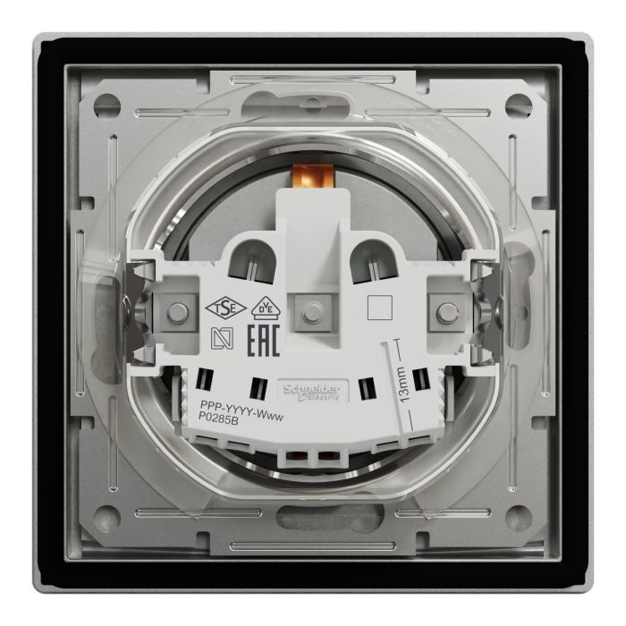 Розетка Schneider Electric ASFORA IP44, антрацит (EPH3100371) изображение 8