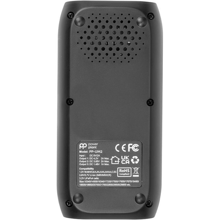 Зарядное устройство для аккумуляторов PowerPlant PP-UM2 (Ni-Mh, Ni-Cd, Li-ion, LiFePO4 / input DC 5V/2A) (AA620180) изображение 3