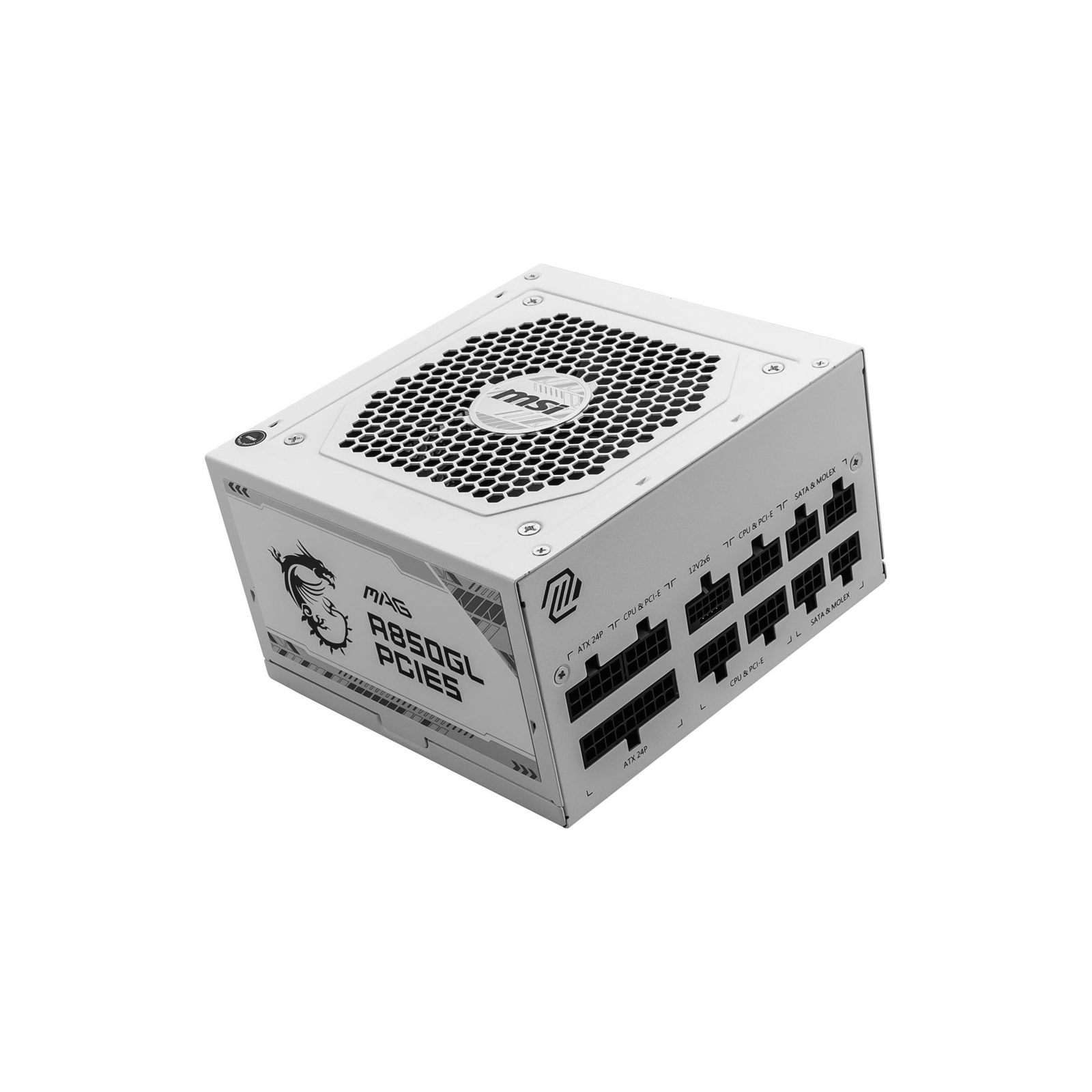Блок питания MSI 850W (MAG A850GL PCIE5 WHITE) изображение 2