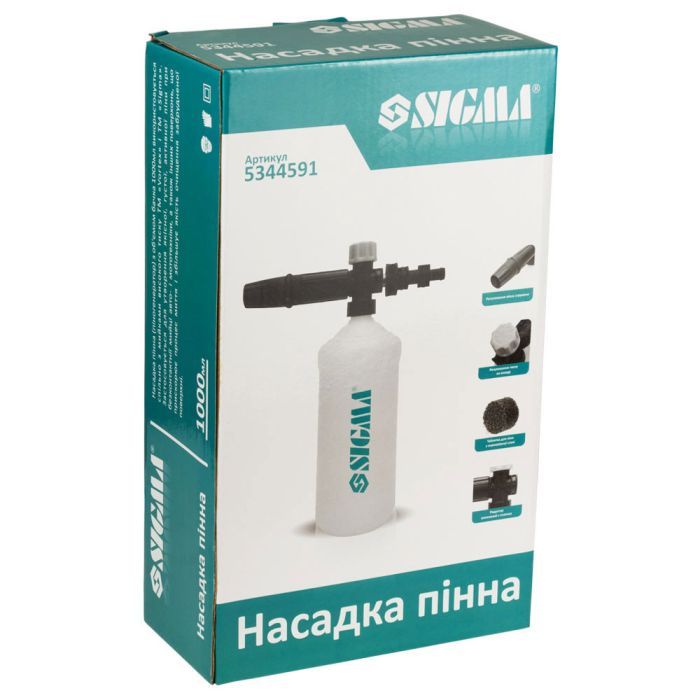 Насадка для мойки высокого давления Sigma пенная, 1л (5344591) изображение 9