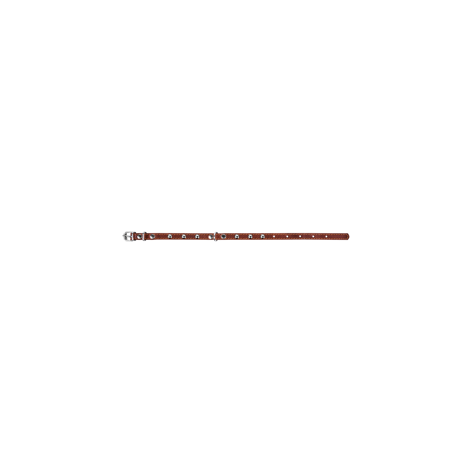 Нашийник для тварин Collar одинарний з прикрасами Ш 14 мм Д 27-35 см коричневий (00046) зображення 3