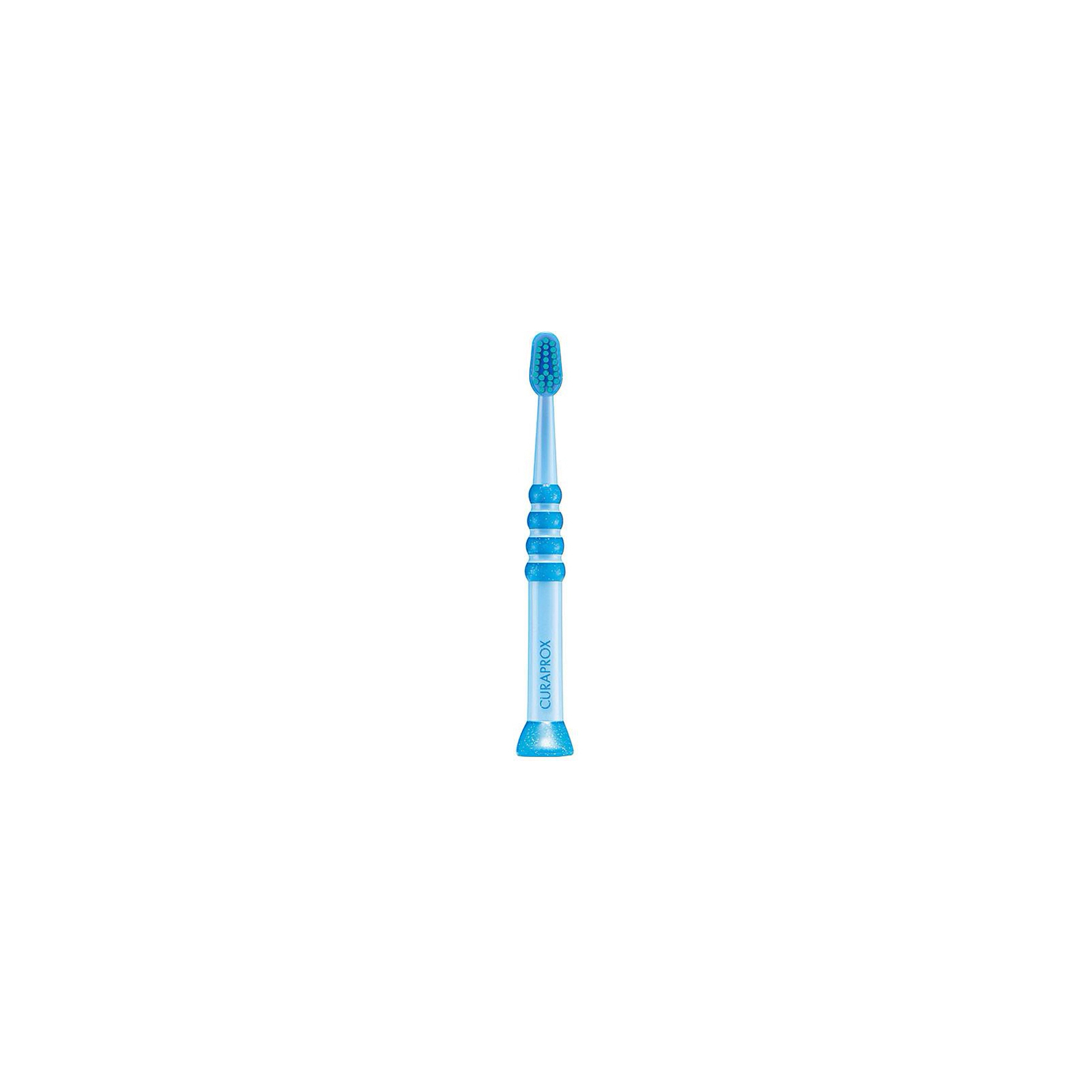 Детская зубная щетка Curaprox CS Baby з гумованою ручкою (0-4 років) Синій / Зелений (CS Baby-06) изображение 2