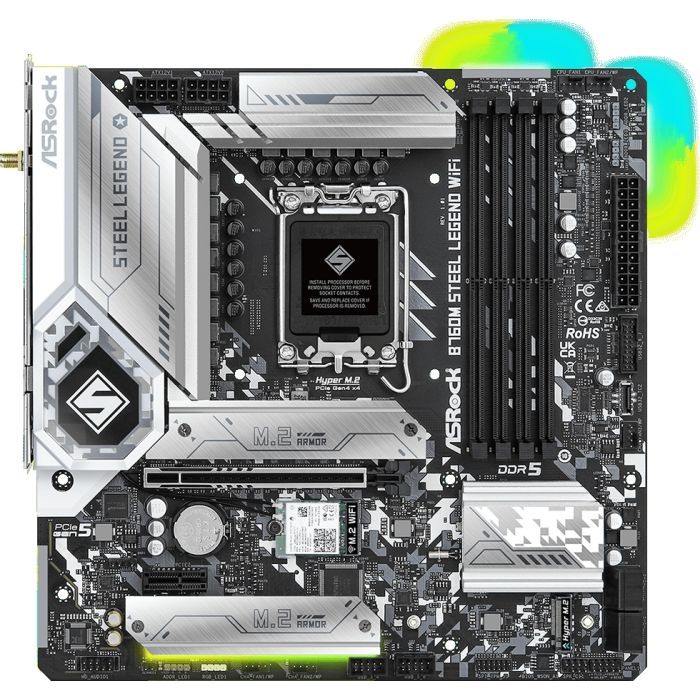 Материнська плата ASRock B760M STEEL LEGEND WIFI