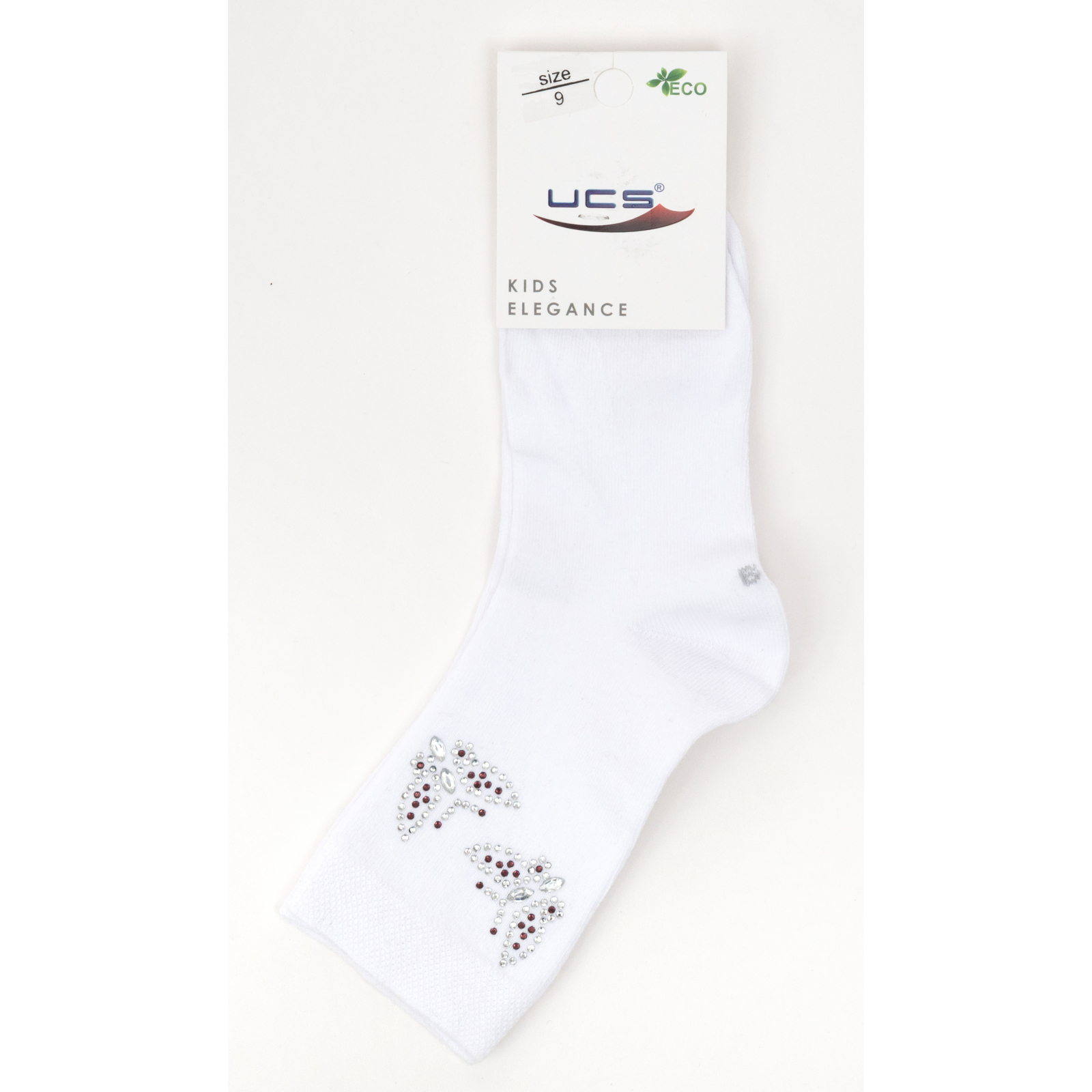 Носки детские UCS Socks с бабочками (M0C0102-0908-9G-white) изображение 3
