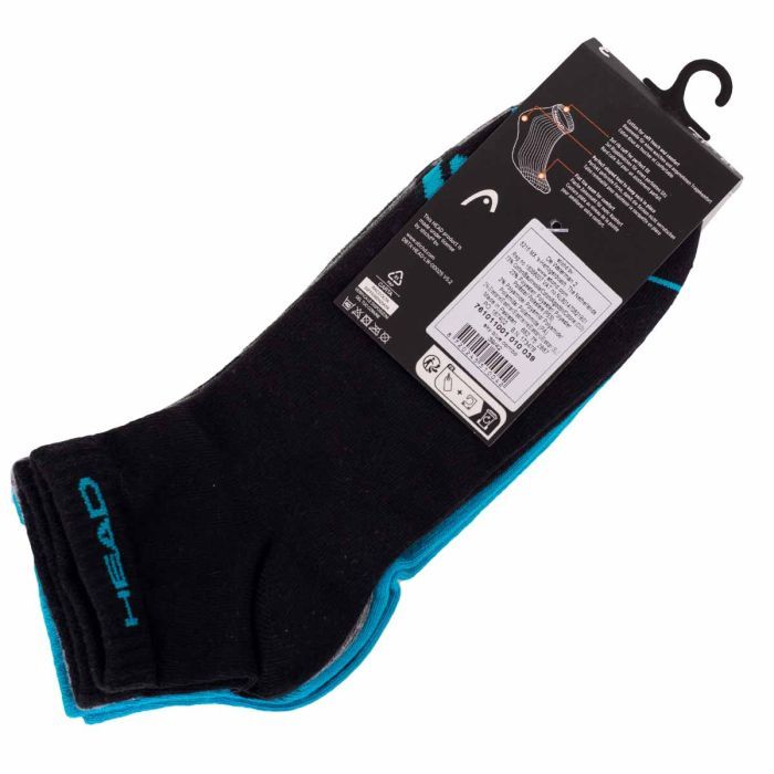 Носки Head Quarter 3P Unisex 761011001-010 3 пари Блакитний/Сірий/Чорний 35-38 (8720245510035) изображение 12