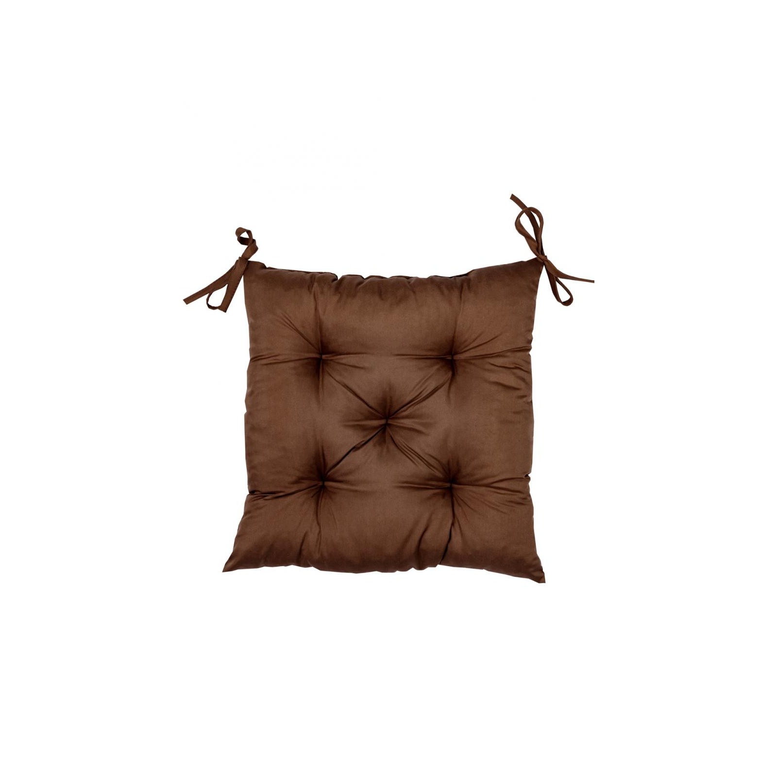 Подушка на стул Прованс Фибра коричневая 40х40 см (029613)