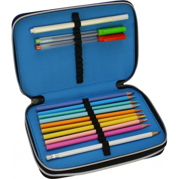 Пенал Cool For School 2 отделения с отворотами Черный (CF87272) изображение 2